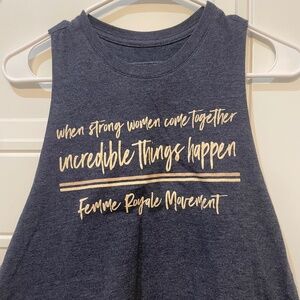Tank Crop Femme Royale